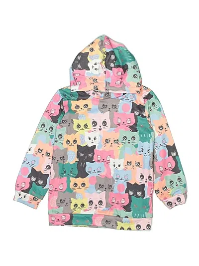 Pre-owned Shein Kids' Zip Up Hoodie In Pink