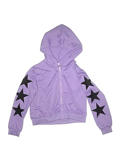 Pre-owned Shein Kids' Zip Up Hoodie In Purple