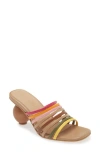 Shekudo Como Slide Sandal In Brown