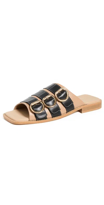 Shekudo Sao Buckle Sandal In Black