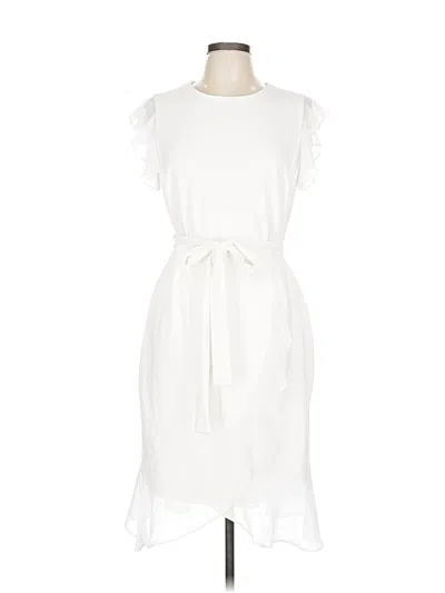 Pre-owned Shelby & Palmer Casual Dress In White