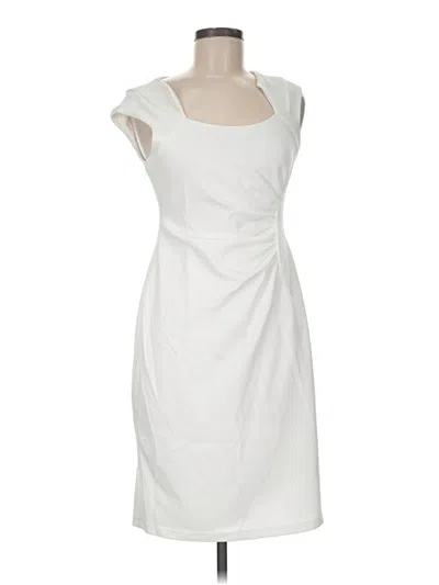 Pre-owned Shelby & Palmer Cocktail Dress In White