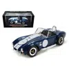 Shelby Collectibles 1965 Shelby Cobra 427 S & C Blue With Printed Carroll Shelby Signature 1-18 Diecast Model Car