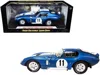 Shelby Collectibles 1965 Shelby Cobra Daytona Coupe #11 Blue Metallic With White Stripes 1/18 Diecast Model Car By Shelb