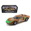 Shelby Collectibles 1966 Ford Gt-40 Mk 2 Gold No.4 1-18 Diecast Car Model