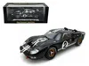 Shelby Collectibles 1966 Ford Gt-40 Mk Ii #2 Black 1/18 Diecast Model Car By