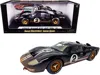 Shelby Collectibles 1966 Ford Gt-40 Mk Ii #2 Black With Silver Stripes After Race (dirty Version) 1/18 Diecast Model Car