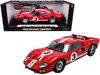 Shelby Collectibles 1966 Ford Gt-40 Mk Ii #5 Red With White Stripes Le Mans 1/18 Diecast Model Car By Shelby Collectible
