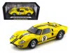 Shelby Collectibles 1966 Ford Gt-40 Mk Ii #8 Yellow With Black Stripes 1/18 Diecast Model Car By