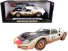 Shelby Collectibles 1966 Ford Gt-40 Mk Ii #98 White With Black Hood After Race (dirty Version) 1/18 Diecast Model Car By