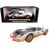 Shelby Collectibles 1966 Ford Gt-40 Mk Ii No.98 White With Black Hood After Race Dirty Version 1 By 18 Scale Diecast Mod