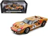 Shelby Collectibles 1966 Ford Gt-40 Mk Ii Rhd (right Hand Drive) #5 Gold 24h Of Le Mans 1/18 Diecast Model Car By Shelby