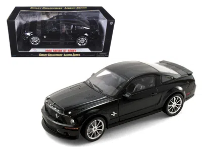 Shelby Collectibles 2008 Ford Shelby Mustang Gt500kr Black With Black Stripes 1/18 Diecast Model Car By Shelby Collectib