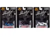 Shelby Collectibles Carroll Shelby 50th Anniversary 3 Piece Set 2022 Release 1/64 Diecast Model Cars By Shelby Collectib