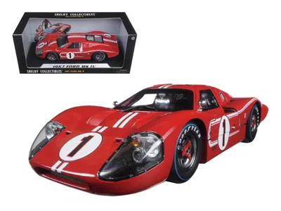 Shelby Collectibles Ford Gt Mk Iv #1 Red With White Stripes 24h Of Le Mans (1967) 1/18 Diecast Model Car By Shelby Colle In Blue