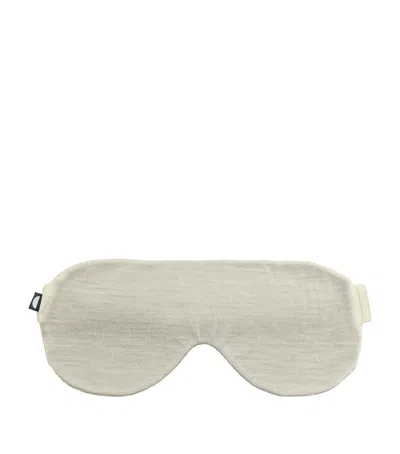 Shelep Knitted Sleep Mask In Ivory