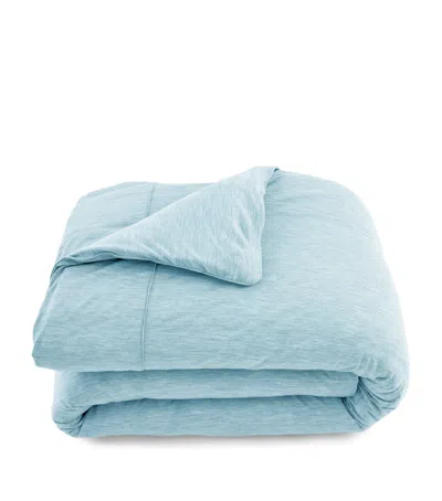 Shelep Merino Jersey Super King Duvet Cover In Blue