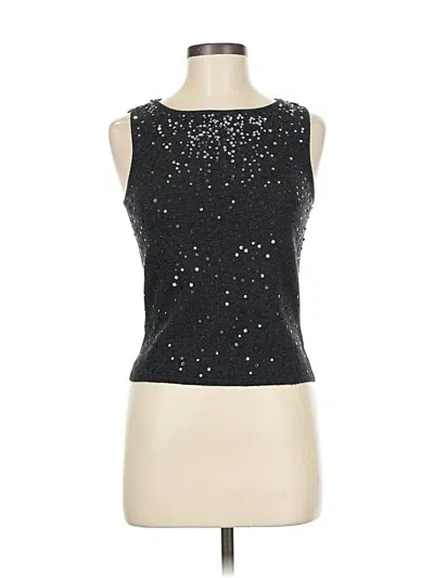 Pre-owned Shelli Segal Sweater Vest In Black