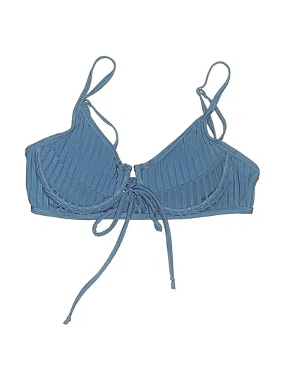 Pre-owned Shelli Segal Swimsuit Top Blue Swimwear