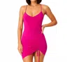Shelly Clothing Isabella Dress In Fuchsia In Pink