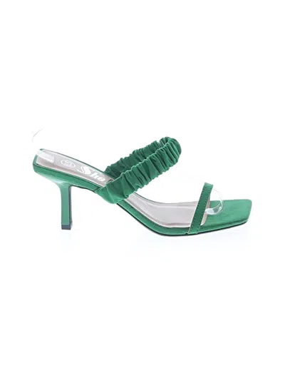 Pre-owned Sheln Sandals In Green