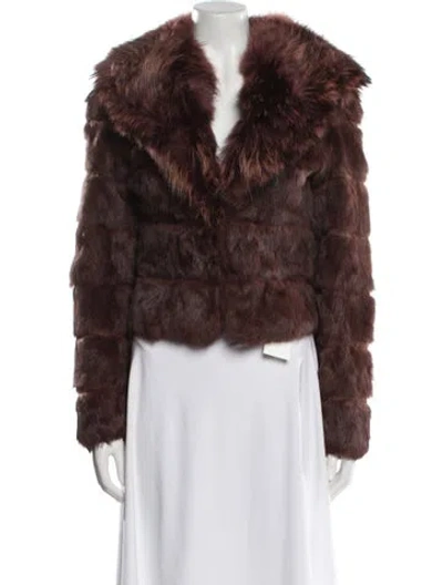 Pre-owned Sheri Bodell Fur Fur Jacket In Brown