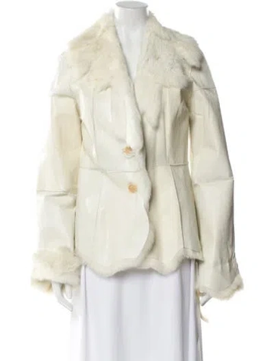 Pre-owned Sheri Bodell Fur Jacket In Neutral