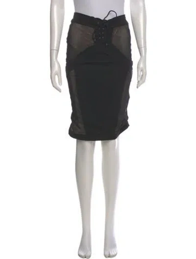 Pre-owned Sheri Bodell Knee-length Skirt In Gray