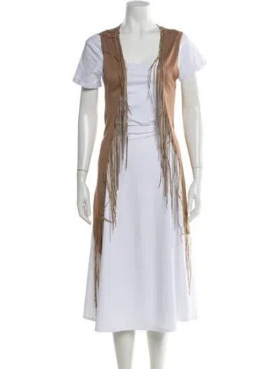 Pre-owned Sheri Bodell Vest In Neutral