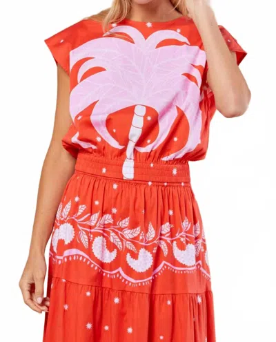 Sheridan French Gardenia Blouse In Sangria In Red