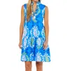 Sheridan French Logan Dress In Blue Lagoon In Multi