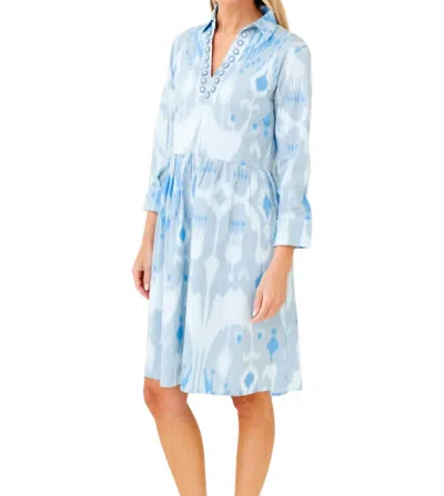 Sheridan French Lucy Dress In Coastal Ikat In Multi