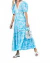 Sheridan French Margot Dress In Sky Jardin