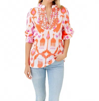 Sheridan French Olivia Tunic In Blush Sunshine In Multi