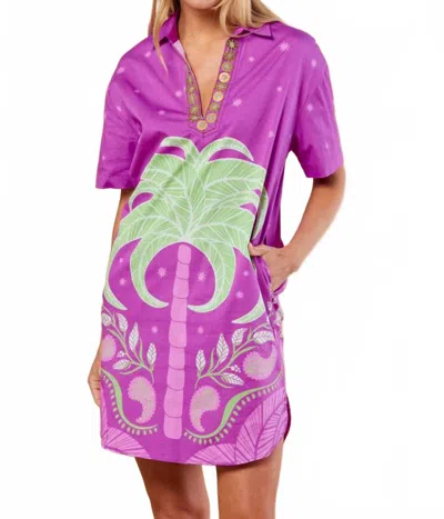 Sheridan French Rhodes Dress In Orchid Palmetto In Purple