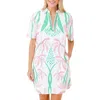 Sheridan French Rhodes Dress In Worth Avenue Palm In Multi