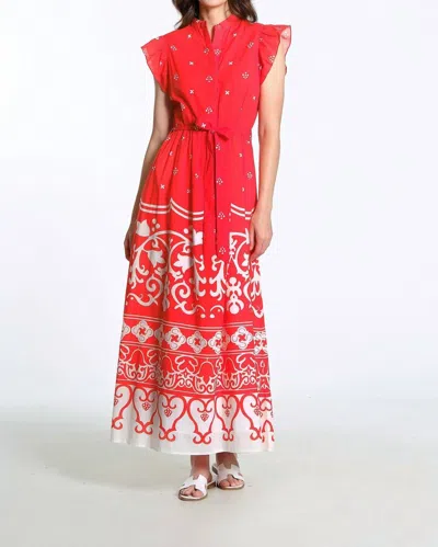 Sheridan French Taylor Dress In Cerise Tulum In Red