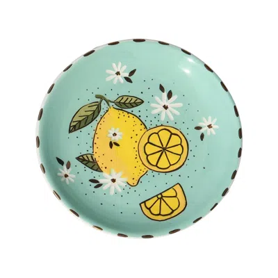 Sherie Boutik Amalfi Lemon Plate Wall Decor In Yellow