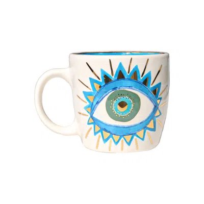 Sherie Boutik Blue & Dark Green Eye Mug