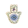 Sherie Boutik Blue Eye Garden Khamsa Ceramic Wall Décor