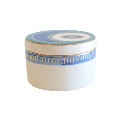 Sherie Boutik Eye & Blue Cresent Ceramic Containers