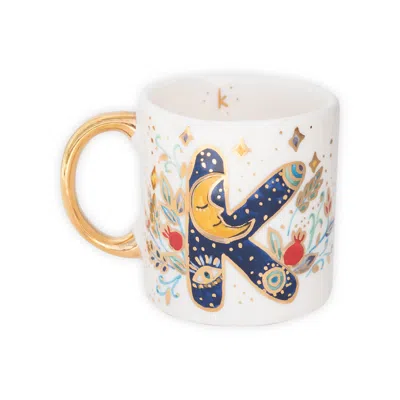 Sherie Boutik K Joy Alphabet Mug Sb X Wb In Yellow