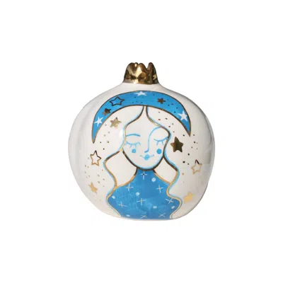 Sherie Boutik Light Blue Moon Girl Pomegranate In Multi