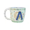 Sherie Boutik Moon A Blue Alphabet Mug In Blue