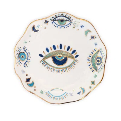 Sherie Boutik Mystic Eye Ceramic Plate & Wall Décor