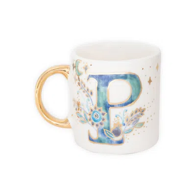 Sherie Boutik P Alphabet Mug Collection Sb X Wb In Yellow