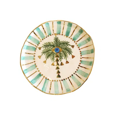 Sherie Boutik Palm Tree Eye Ceramic Plate
