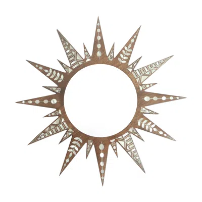 Sherie Boutik Sun Marquetry Mirror Wall Décor