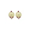 Sherie Boutik Women's “bahrain With Love” Light & Dark Crystal Coin Earrings