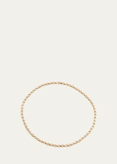Sherman Field, 1967 18k Yellow Gold Double Chain Necklace With Small Links, 16"l
